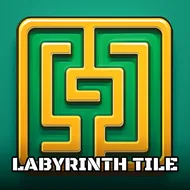 Labyrinth Tile - Neon Maze game